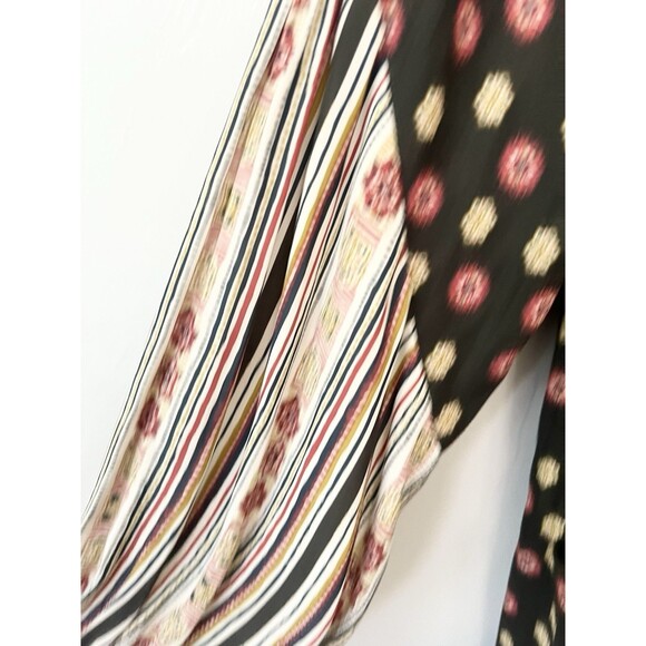 Free People Rain Or Shine Tunic Dress Poppy Combo Black Floral Longsleeve Boho M - Picture 7 of 10